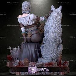 Ciri and Wolf 3D Printer Files