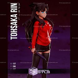 Rin Tohsaka and Weapon 3D Printer Files