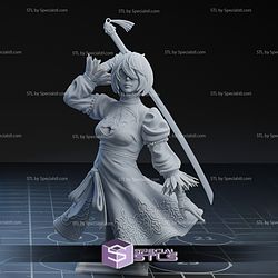 2B And Sword Bust Digital STL Files