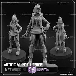 April 2025 Cyberpunk PapSikels Miniatures