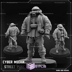 March 2025 Cyberpunk PapSikels Miniatures
