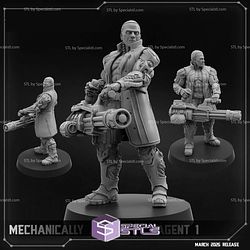 March 2025 Cyberpunk PapSikels Miniatures