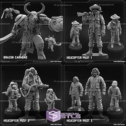 March 2025 Sci-Fi PapSikels Miniatures