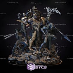 Black Order Diorama 3D Model - Base