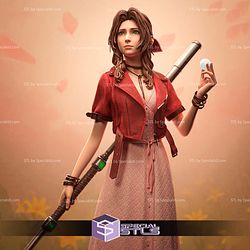 Aerith and The Guard Stick STL Files
