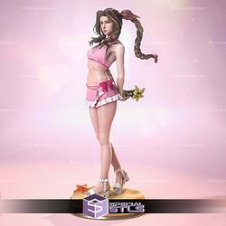 Aerith FF Pink Mermaid STL Files
