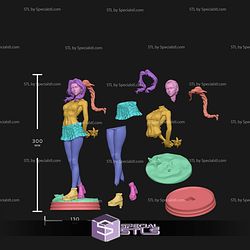 Aerith FF Pink Mermaid STL Files