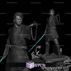 Anakin Skywalker Standing on Base STL Files
