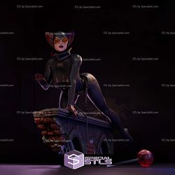 Catwoman Crawling on Wall STL Files