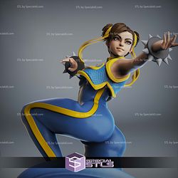Chun Li On Wave STL Files