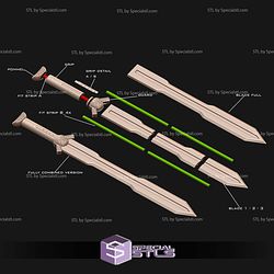Cosplay STL Files Sword of Kili Hobbit