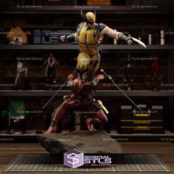 Deadpool and Wolverine New Diorama STL Files