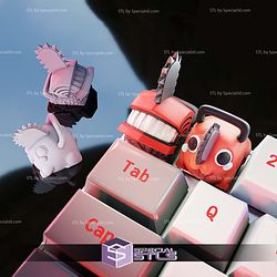 Keycap STL Collection - Chainsaw Man Pochita