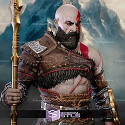 Kratos God of War 313mm STL Files