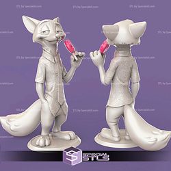 Nick Wilde Ice Cream Zootopia STL Files
