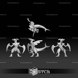 Pokemon STL Collection Gible Gabite Garchomp Evolution