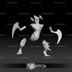 Pokemon STL Collection Gible Gabite Garchomp Evolution