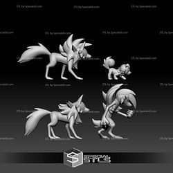 Pokemon STL Collection Rockruff Lycanroc