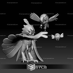 Pokemon STL Collection Rowlet Dartrix Decidueye
