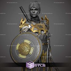 Shadowheart Baldurs Gate 3 and Shield STL Files