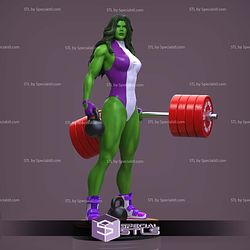 She Hulk Barbell STL Files