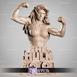 She Hulk Portrait Bust STL Files