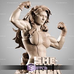 She Hulk Portrait Bust STL Files