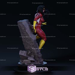 Spiderwoman by Wall STL Files