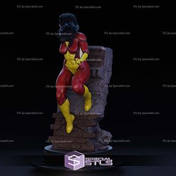 Spiderwoman by Wall STL Files