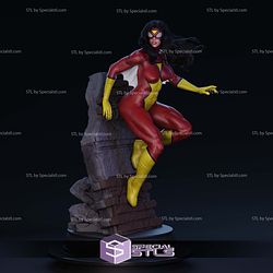 Spiderwoman by Wall STL Files