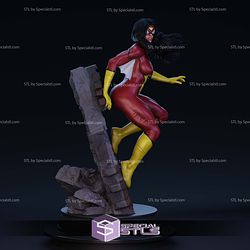 Spiderwoman by Wall STL Files