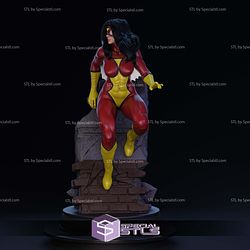Spiderwoman by Wall STL Files