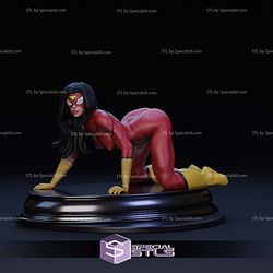 Spiderwoman Crawling STL Files