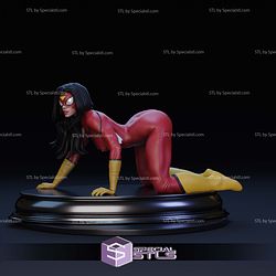 Spiderwoman Crawling STL Files
