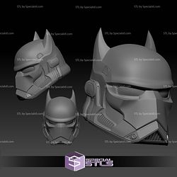 Cosplay STL Files Bat Trooper Helmet