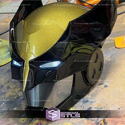 Cosplay STL Files Iron Wolverine Helmet