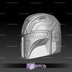 Cosplay STL Files Mandalorian Red Ranger Helmet