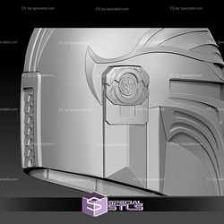 Cosplay STL Files Mandalorian White Ranger Helmet
