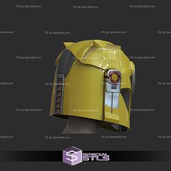 Cosplay STL Files Mandalorian Yellow Helmet