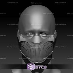 Cosplay STL Files Scorpion Mask Face Shell