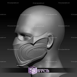 Cosplay STL Files Scorpion Mask Face Shell