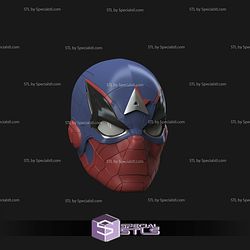Cosplay STL Files Spider Captain America Helmet