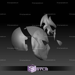 Cosplay STL Files Spiderman 2099 Helmet V2