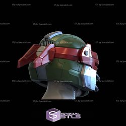 Cosplay STL Files TMNT Raphael Mecha Helmet