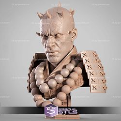 Darth Maul Samurai Portrait Bust STL Files