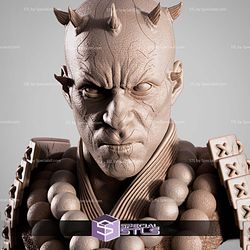 Darth Maul Samurai Portrait Bust STL Files