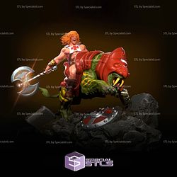 Heman and Battle Cat Diorama STL Files