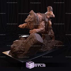 Heman and Battle Cat Diorama STL Files