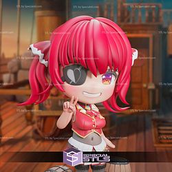 Houshou Marine Vtuber Chibi V2 STL Files