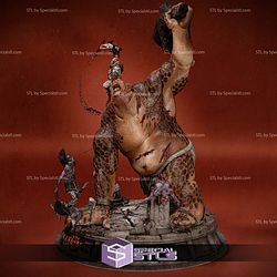 Kratos vs Cyclops Diorama STL Files